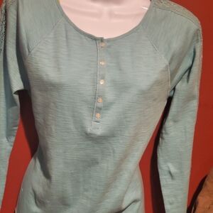 Light Blue Long Sleeve Top